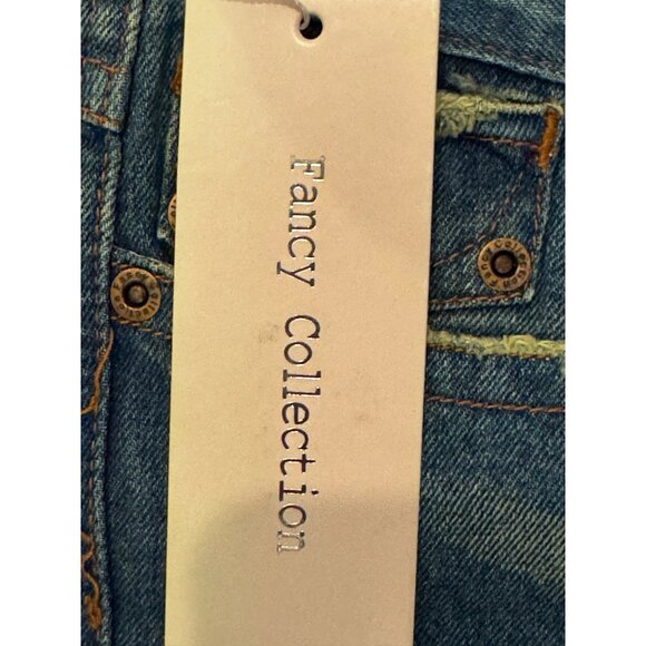 Fancy Collection Bootcut Womens Jeans Size 12 Blue Denim Western Embroidered Des - Picture 4 of 9